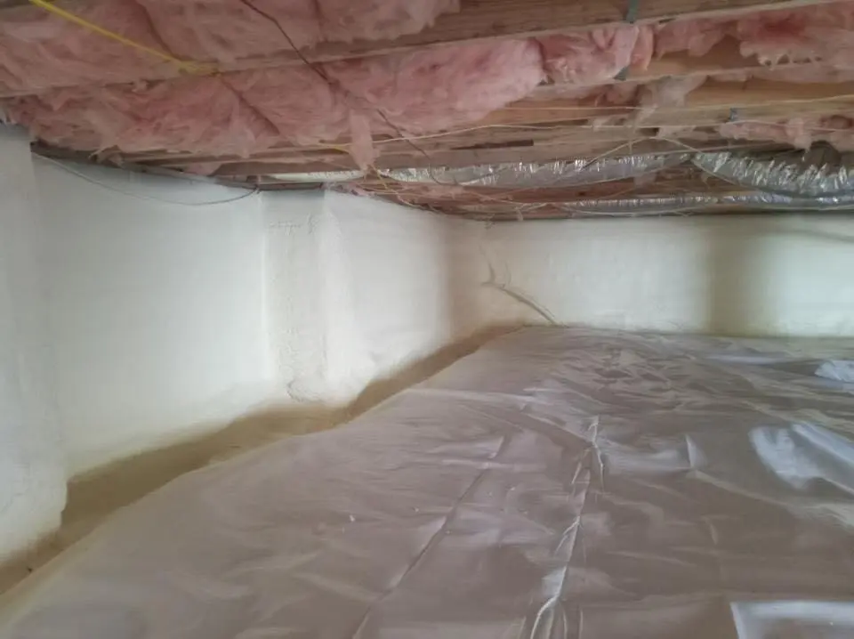 Crawl space encapsulation with closed-cell spray foam for Metal Roof Coating in Homestead