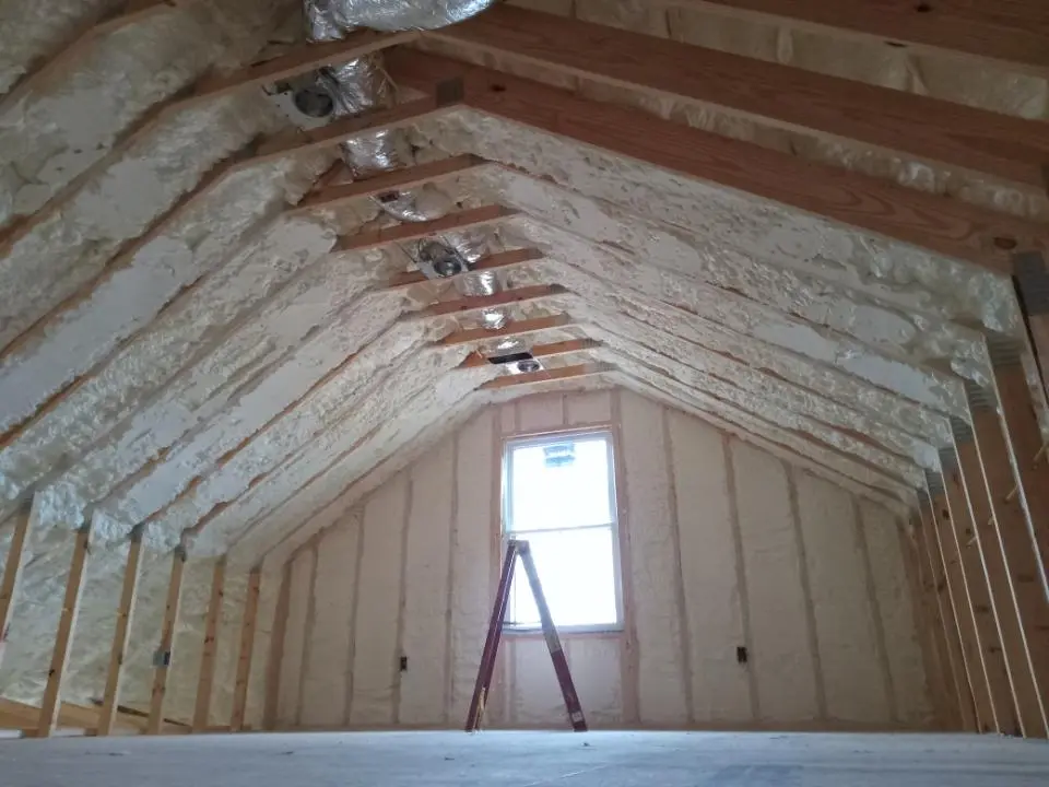 Spray foam roofing application for Crawl Space Insulation project in Homestead
